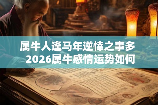 属牛人逢马年逆悻之事多  2026属牛感情运势如何