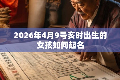 2026年4月9号亥时出生的女孩如何起名