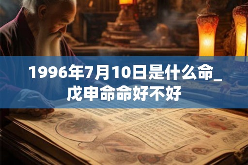 1996年7月10日是什么命_戊申命命好不好 1996年7月10日是什么命_戊申命命好不好