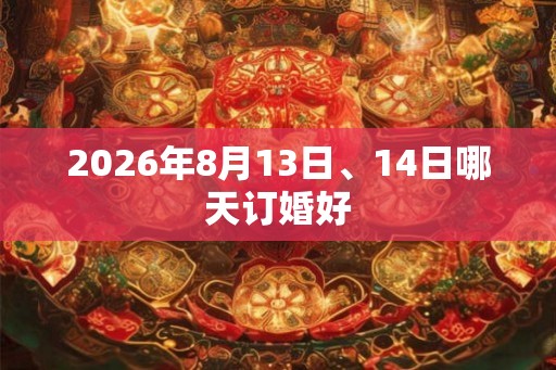 2026年8月13日、14日哪天订婚好