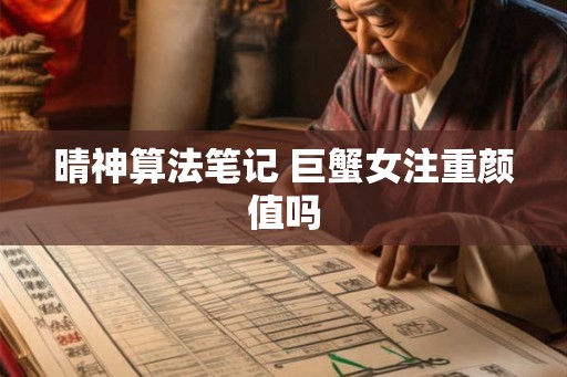 晴神算法笔记 巨蟹女注重颜值吗
