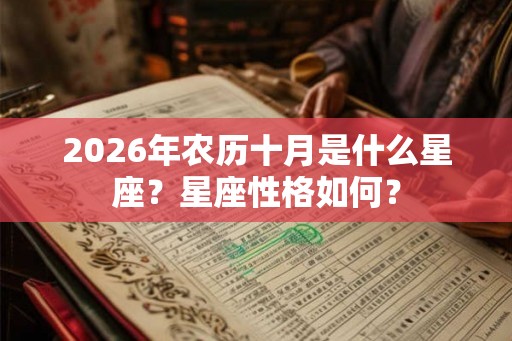 2026年农历十月是什么星座？星座性格如何？