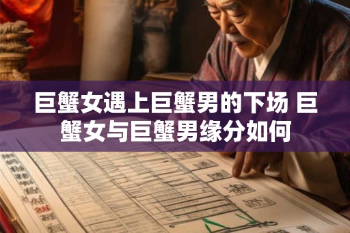 巨蟹女遇上巨蟹男的下场 巨蟹女与巨蟹男缘分如何 巨蟹女遇上巨蟹男的下场 巨蟹女与巨蟹男缘分如何