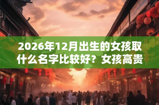 2026年12月出生的女孩取什么名字比较好?女孩高贵优雅的名字精选 2026年12月出生的女孩取什么名字比较好?女孩高贵优雅的名字精选