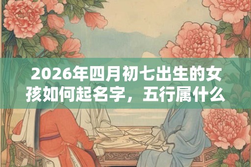 2026年四月初七出生的女孩如何起名字，五行属什么