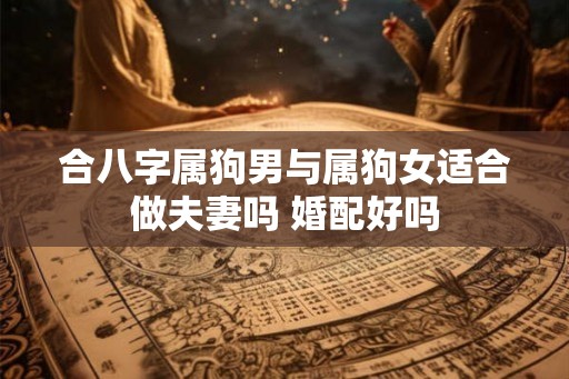 合八字属狗男与属狗女适合做夫妻吗 婚配好吗