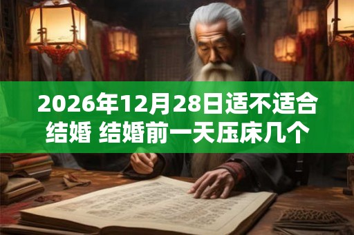 2026年12月28日适不适合结婚 结婚前一天压床几个人
