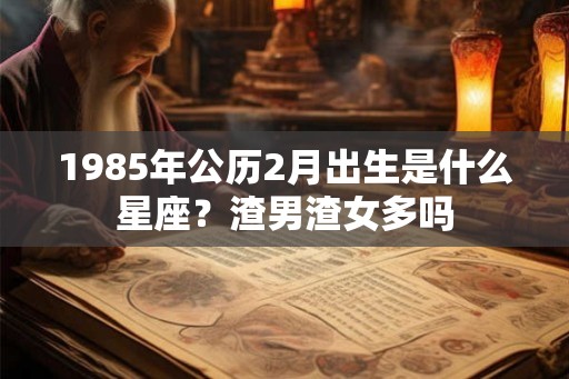1985年公历2月出生是什么星座？渣男渣女多吗