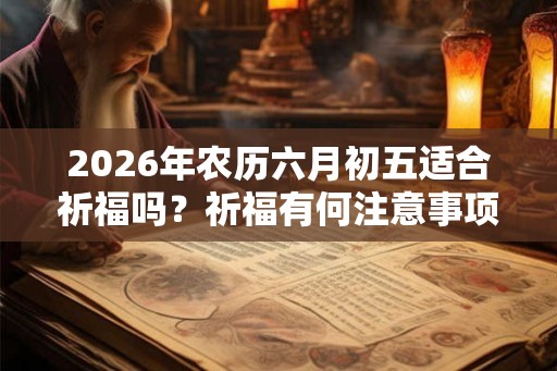 2026年农历六月初五适合祈福吗？祈福有何注意事项？