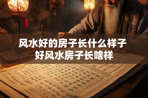 风水好的房子长什么样子 好风水房子长啥样