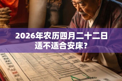 2026年农历四月二十二日适不适合安床？