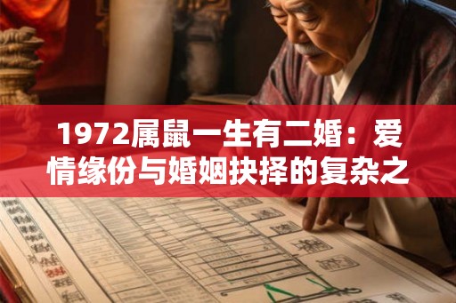 1972属鼠一生有二婚：爱情缘份与婚姻抉择的复杂之旅