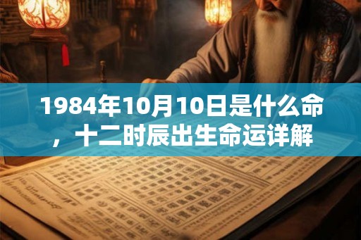 1984年10月10日是什么命，十二时辰出生命运详解