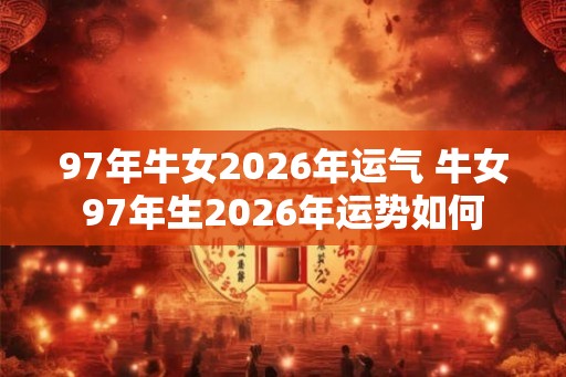 97年牛女2026年运气 牛女97年生2026年运势如何