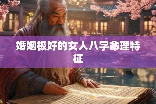 婚姻极好的女人八字命理特征