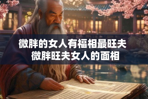 微胖的女人有福相最旺夫  微胖旺夫女人的面相