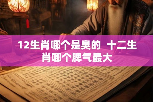 12生肖哪个是臭的  十二生肖哪个脾气最大
