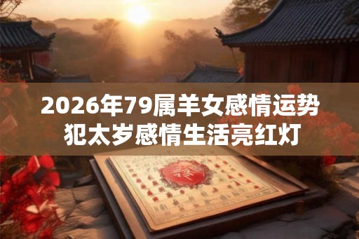 2026年79属羊女感情运势 犯太岁感情生活亮红灯