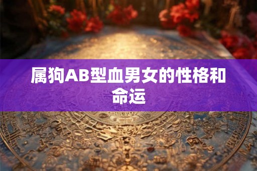 属狗AB型血男女的性格和命运