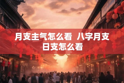 月支主气怎么看 八字月支日支怎么看 月支主气怎么看 八字月支日支怎么看