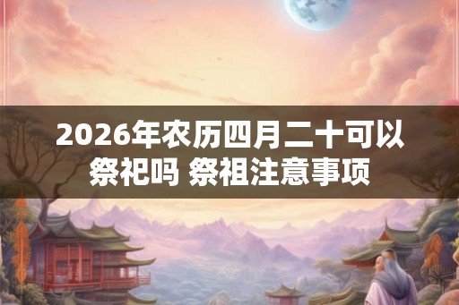2026年农历四月二十可以祭祀吗 祭祖注意事项 2026年农历四月二十可以祭祀吗 祭祖注意事项