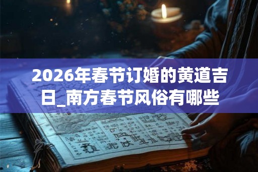 2026年春节订婚的黄道吉日_南方春节风俗有哪些 2026年春节订婚的黄道吉日_南方春节风俗有哪些