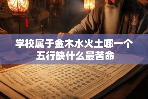 学校属于金木水火土哪一个 五行缺什么最苦命