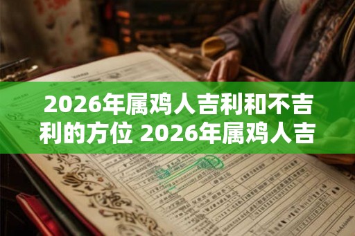 2026年属鸡人吉利和不吉利的方位 2026年属鸡人吉凶方位查询