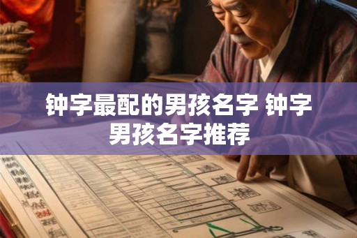 钟字最配的男孩名字 钟字男孩名字推荐
