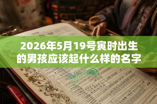 2026年5月19号寅时出生的男孩应该起什么样的名字 2026年5月19号寅时出生的男孩应该起什么样的名字