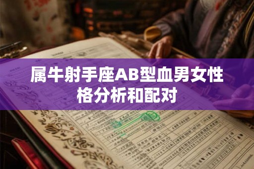 属牛射手座AB型血男女性格分析和配对