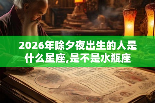 2026年除夕夜出生的人是什么星座,是不是水瓶座