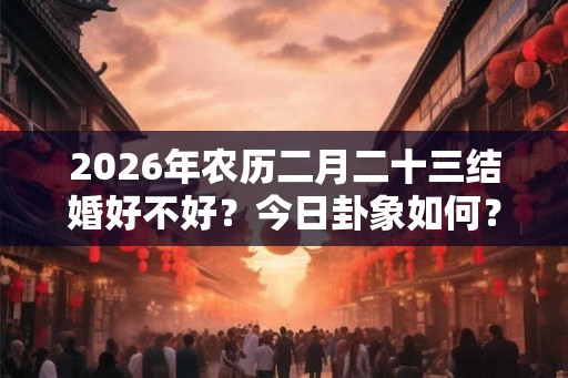 2026年农历二月二十三结婚好不好？今日卦象如何？