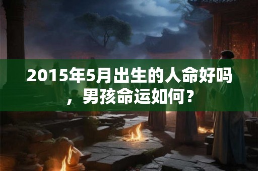 2015年5月出生的人命好吗，男孩命运如何？