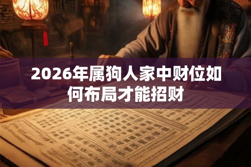 2026年属狗人家中财位如何布局才能招财 2026年属狗人家中财位如何布局才能招财