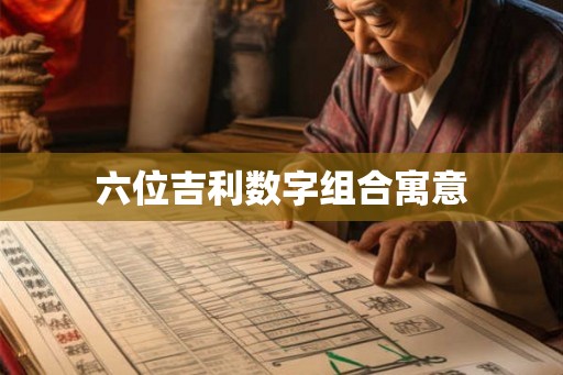 六位吉利数字组合寓意