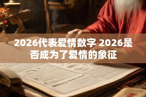 2026代表爱情数字 2026是否成为了爱情的象征
