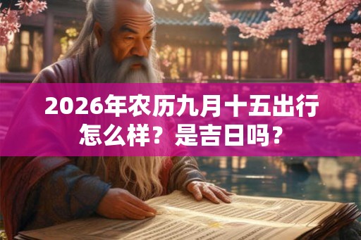 2026年农历九月十五出行怎么样？是吉日吗？