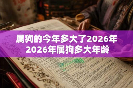 属狗的今年多大了2026年 2026年属狗多大年龄 属狗的今年多大了2026年 2026年属狗多大年龄