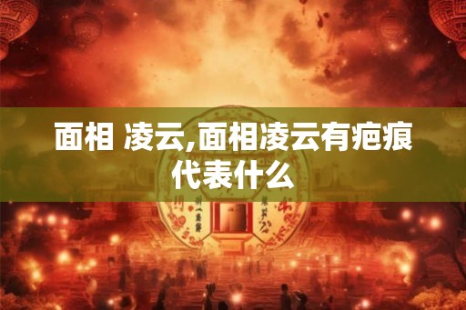 面相 凌云,面相凌云有疤痕代表什么