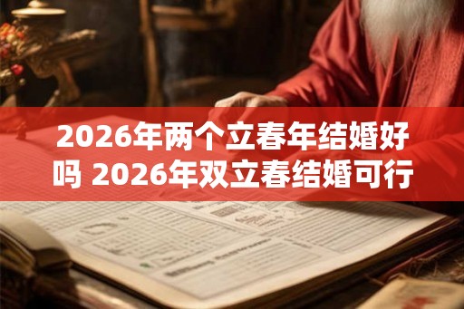 2026年两个立春年结婚好吗 2026年双立春结婚可行吗