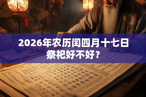 2026年农历闰四月十七日祭祀好不好？