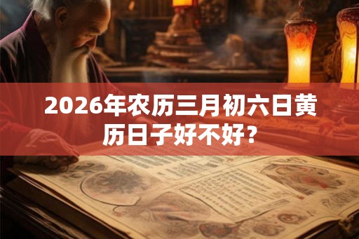 2026年农历三月初六日黄历日子好不好? 2026年农历三月初六日黄历日子好不好?