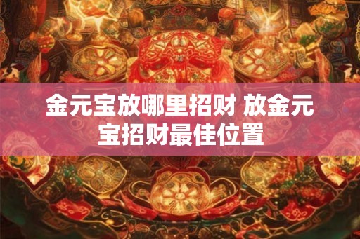 金元宝放哪里招财 放金元宝招财最佳位置