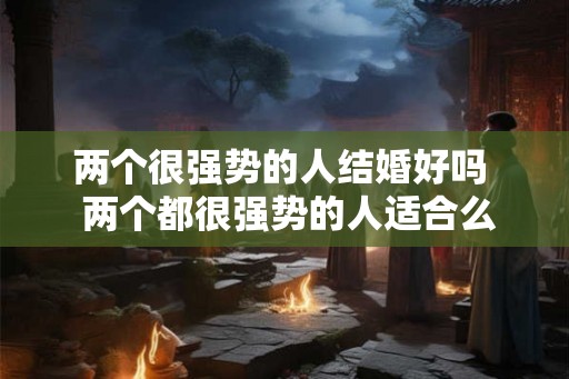 两个很强势的人结婚好吗  两个都很强势的人适合么