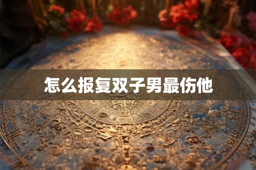 怎么报复双子男最伤他