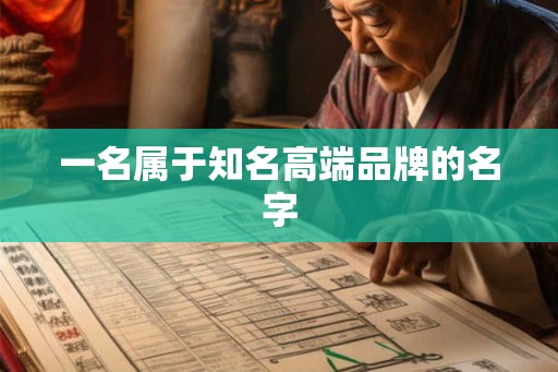 一名属于知名高端品牌的名字