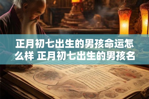 正月初七出生的男孩命运怎么样 正月初七出生的男孩名字