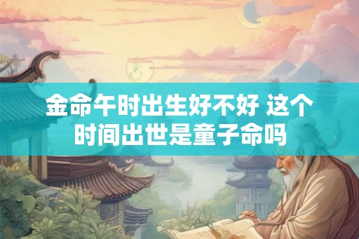 金命午时出生好不好 这个时间出世是童子命吗