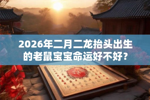 2026年二月二龙抬头出生的老鼠宝宝命运好不好？